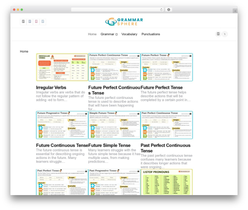 Applied theme WordPress - grammarsphere.com
