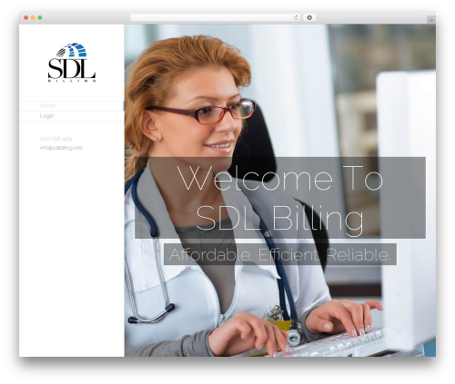 Avada medical WordPress theme - sdlbilling.com