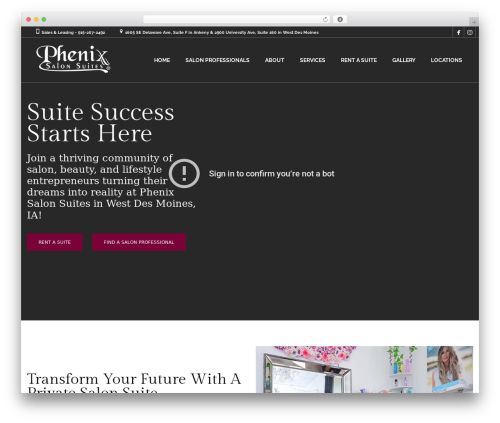 Coiffeur WP theme - phenixsalonsuitesiowa.com