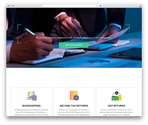 Easyaudit WordPress theme - bookmyaccountant.in