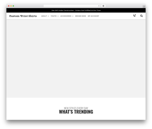 LEVELUP WordPress theme - customprintshirts.com