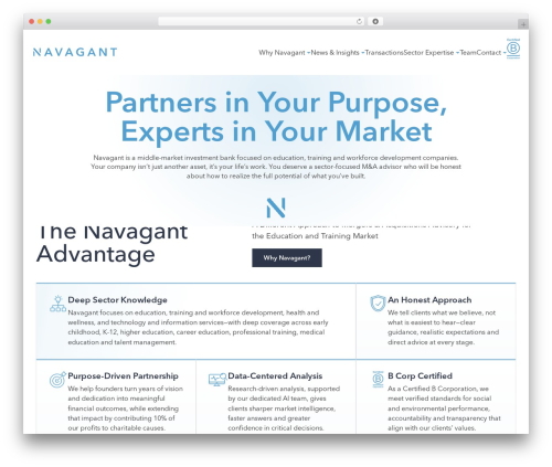 Seoteric Block Framework WordPress theme - navagant.com