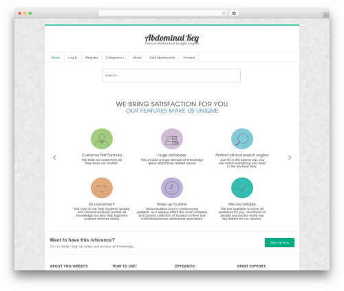 Theme WordPress InterStellar - abdominalkey.com