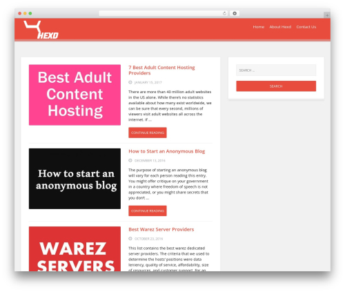Theme WordPress Logger - hexd.com