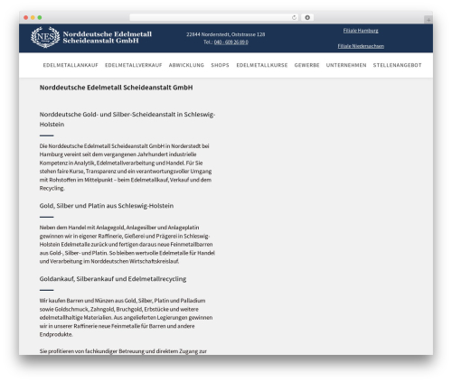 WordPress Theme Atomion WordPress theme - norddeutsche-edelmetall.de