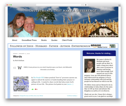 WordPress theme Get Noticed! - goosebear.com