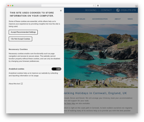Eight Wire WordPress theme - nearwaterwalkingholidays.co.uk