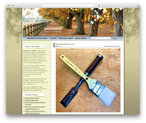 Maple Leaf theme WordPress - rpwoodwork.com