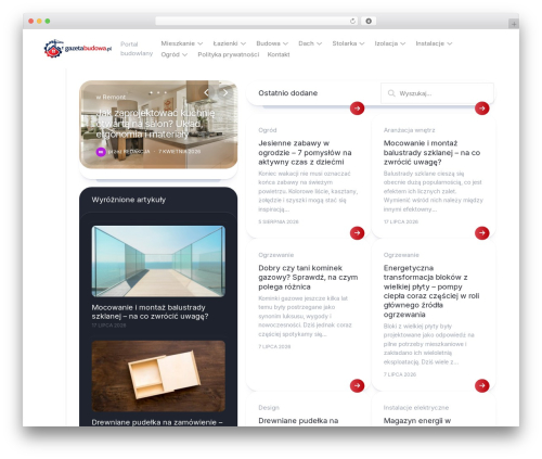 Dashwall WordPress theme - gazetabudowa.pl