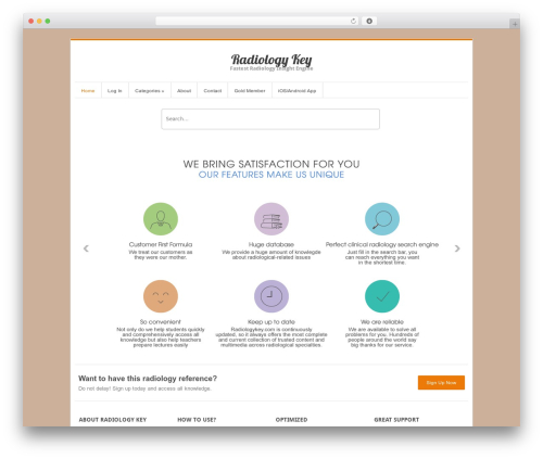 InterStellar WordPress theme - radiologykey.com