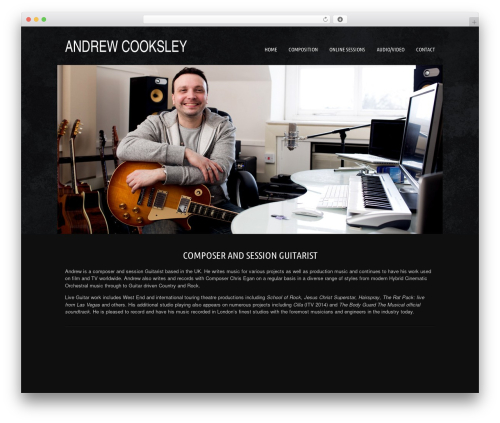 Musicpro WordPress theme - andrewcooksley.com