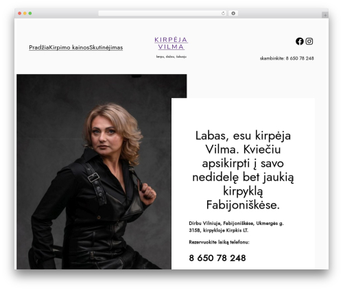 Ona free WordPress theme - kirpeja.net
