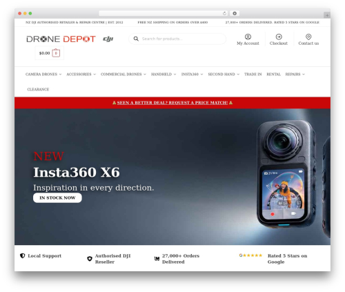 Shoptimizer WordPress ecommerce theme - dronedepot.co.nz