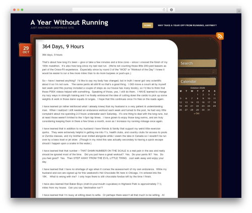 WordPress theme choco - ayearwithoutrunning.com