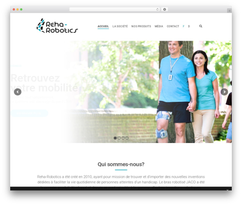 WordPress theme Ester - reha-robotics.ch