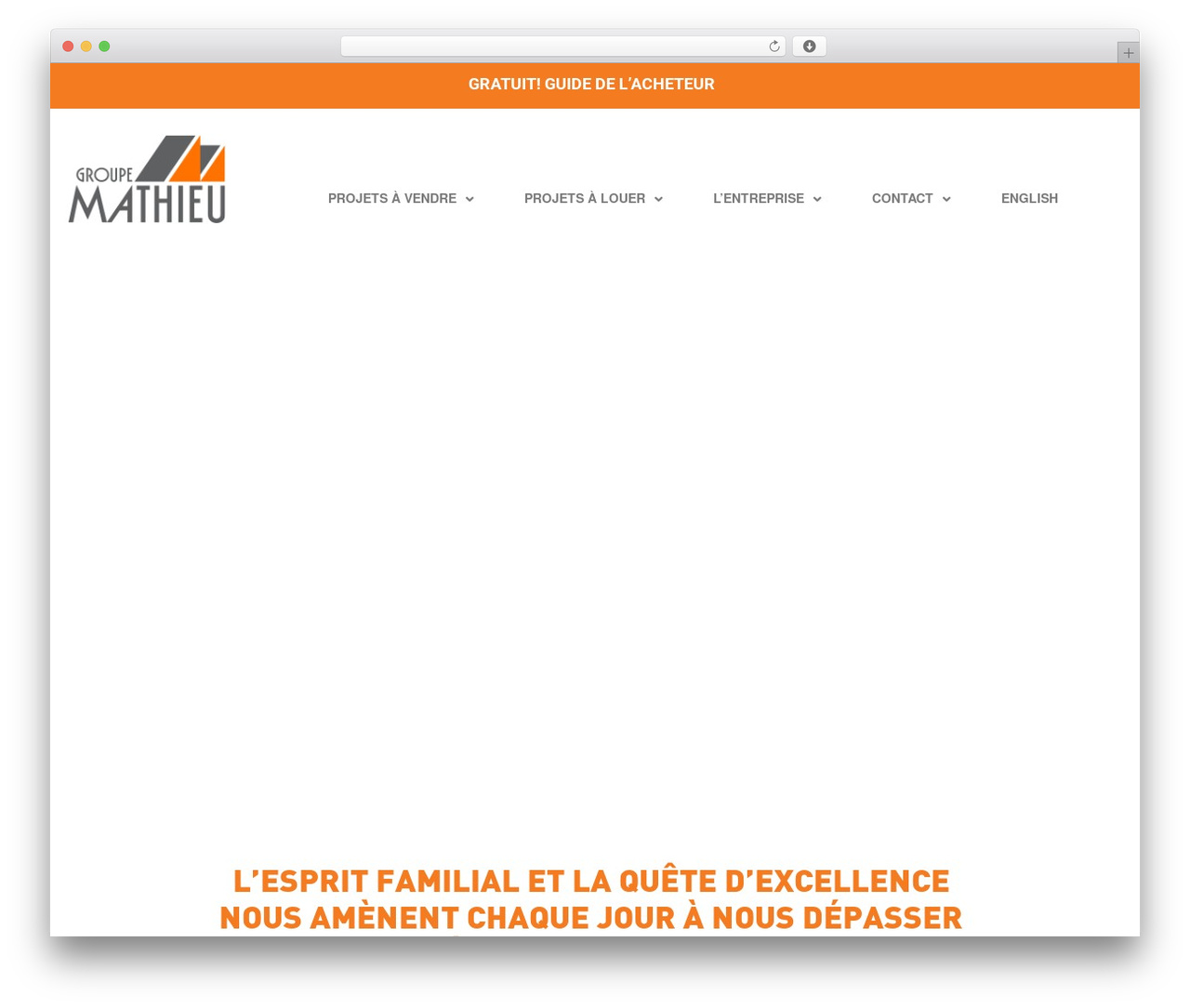 WordPress theme StartApp - groupemathieu.com