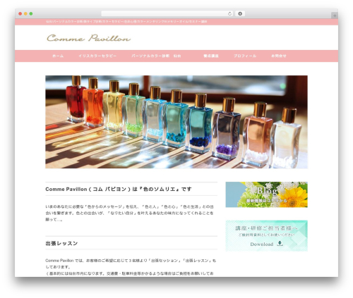 WP theme White Studio - commepavillon.com