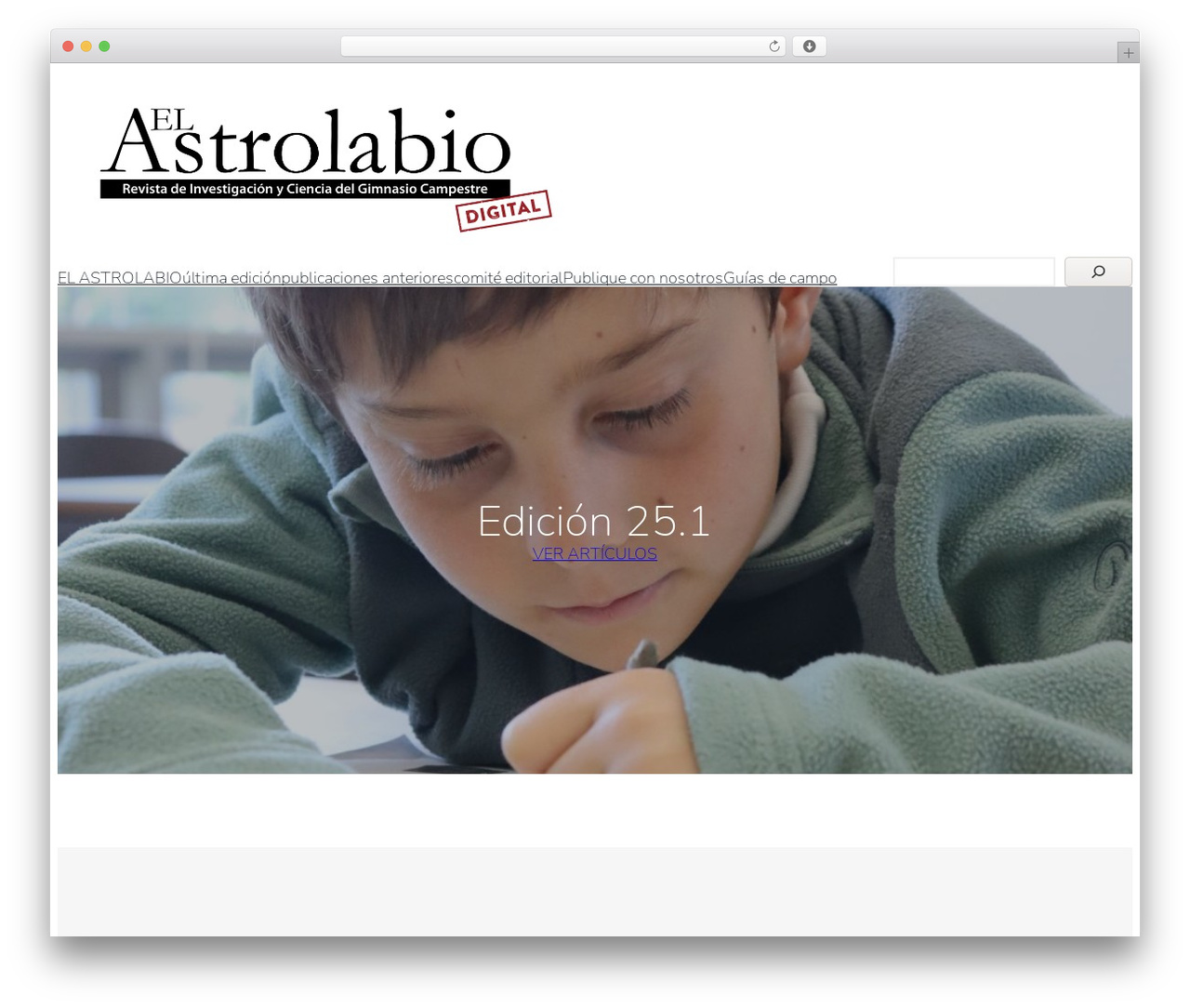 Meraki free WordPress theme - revistaelastrolabio.com