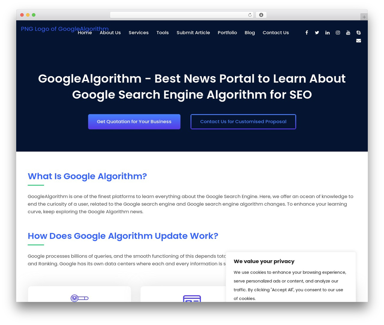 Google Algorithm WordPress theme - googlealgorithm.com