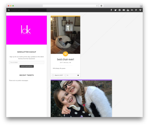 LiquidFolio WordPress theme - lucilledavidkent.com