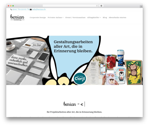 Rare business WordPress theme - benian.ch