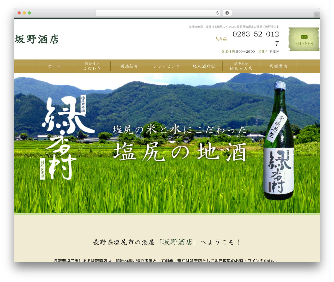 Themify Basic WordPress theme design - sakano-saketen.com