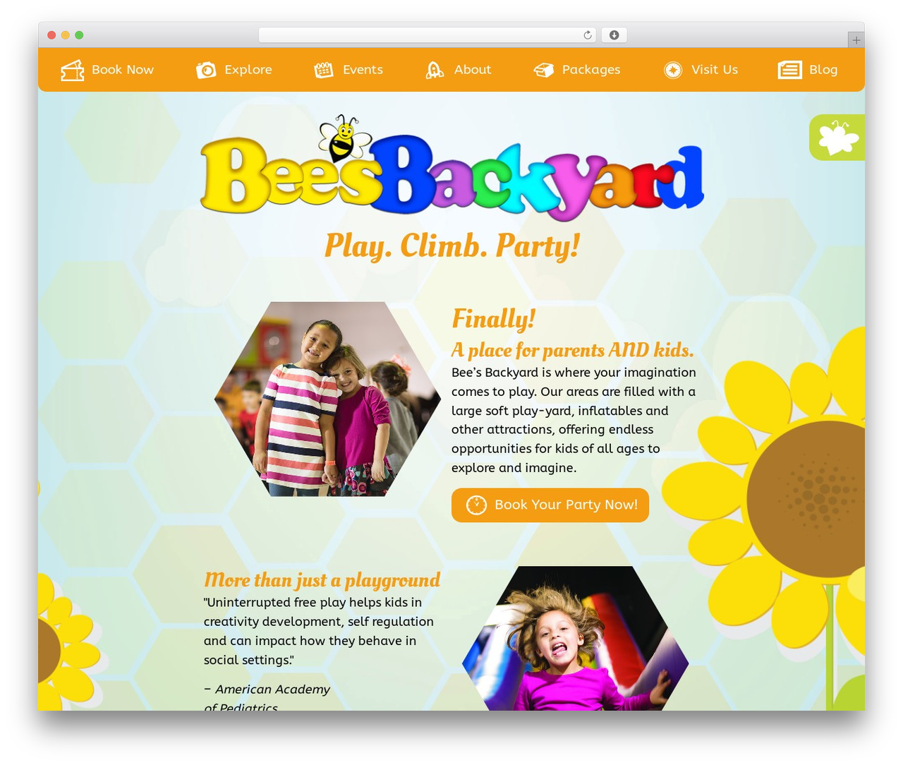 WordPress theme Bee's Backyard - beesbackyard.com