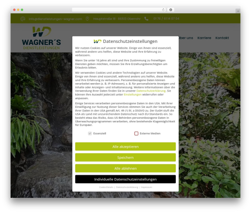 WordPress theme Divi - dienstleistungen-wagner.com