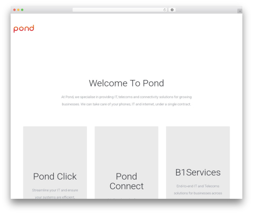 WordPress theme rosetta - pondgroup.com