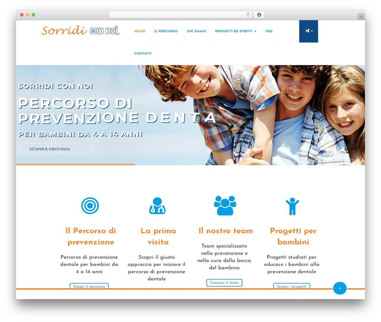 Bootstrap Basic best free WordPress theme - sorridiconnoi.com