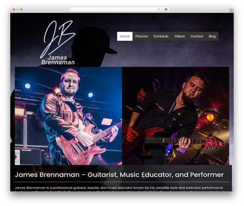 Bootstrap Basic free WP theme - james-brennaman.com