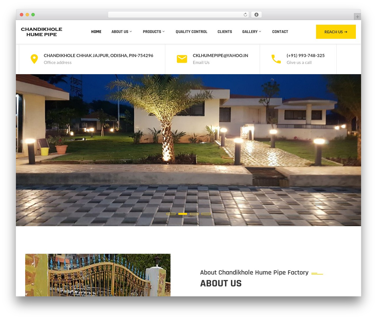Constrau WordPress theme - chandikholehumepipe.com