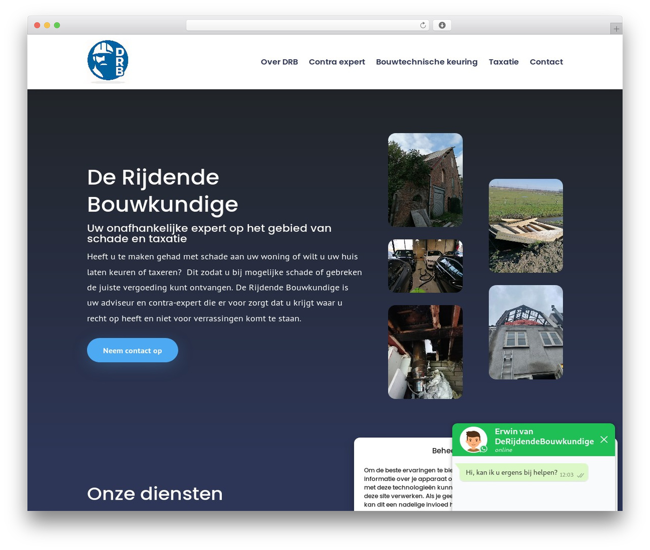Divi WordPress theme - derijdendebouwkundige.nl