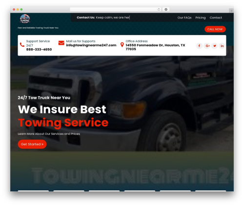 Bunny companion WordPress plugin - towingnearme247.com