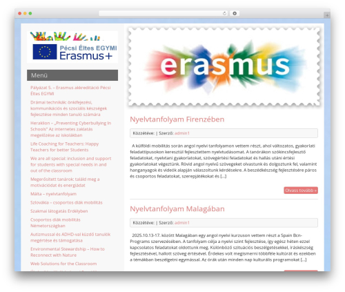 LeftSide premium WordPress theme - pecsielteserasmuspalyazatok.hu