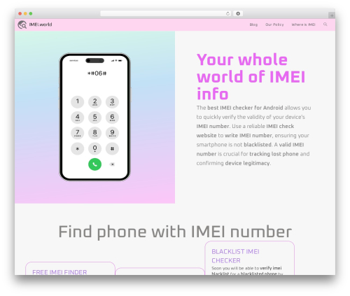 Imei api WordPress plugin - imei.world
