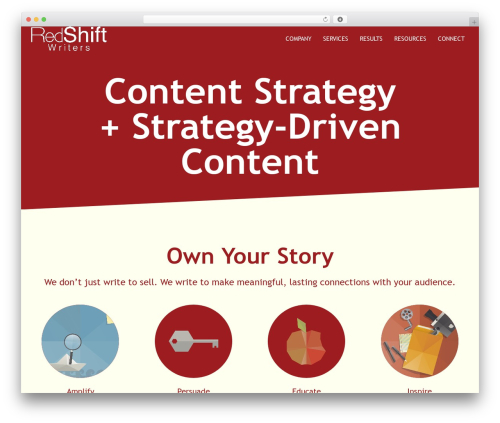WordPress theme Angle - redshiftwriters.com