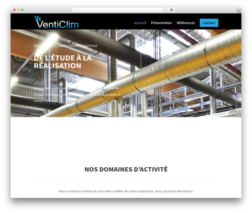 WordPress theme Divi - venticlim.ch