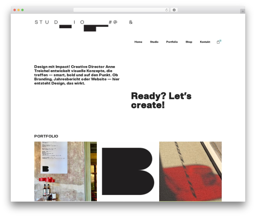 Anders WordPress theme - annetreichel.ch