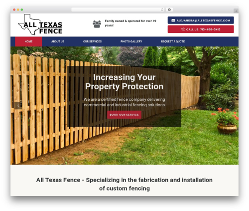 FixIt WordPress theme design - alltexasfence.com