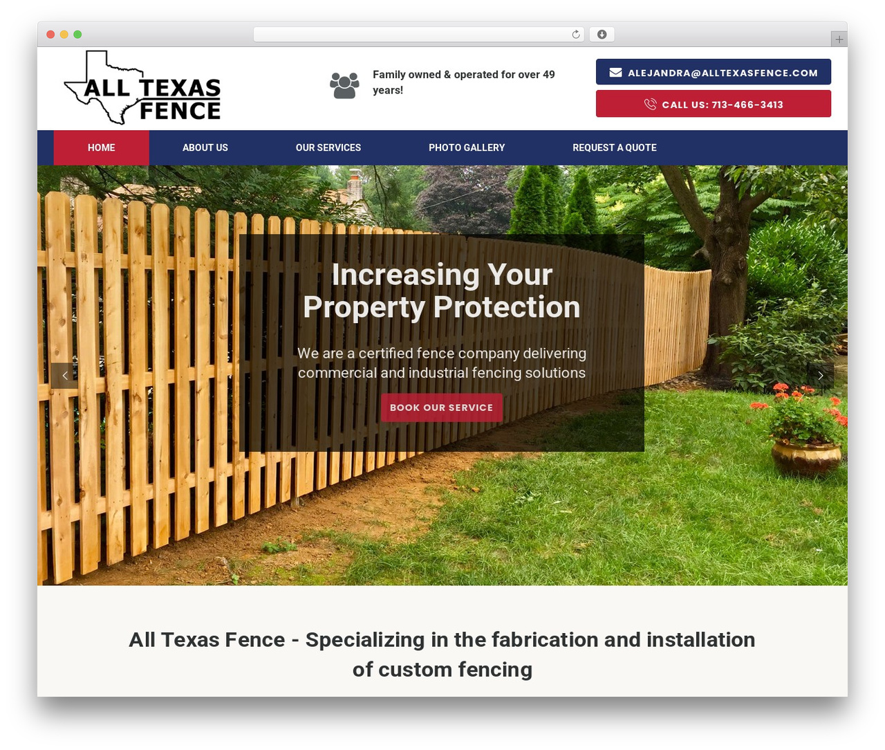 Fixit WordPress theme design - alltexasfence.com
