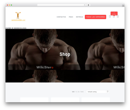 Shoper WordPress theme - tusesteroides.com