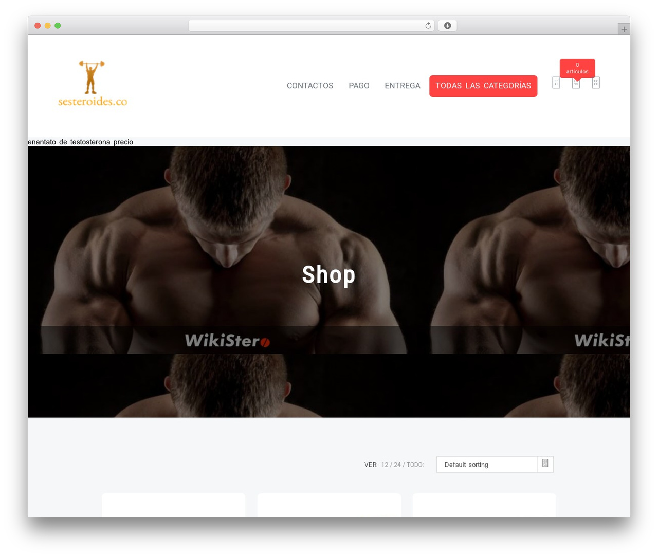 Shoper WordPress theme - tusesteroides.com