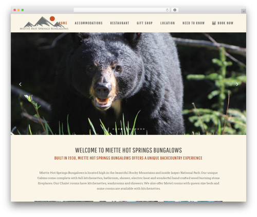 WordPress theme Bodega - miettebungalows.com