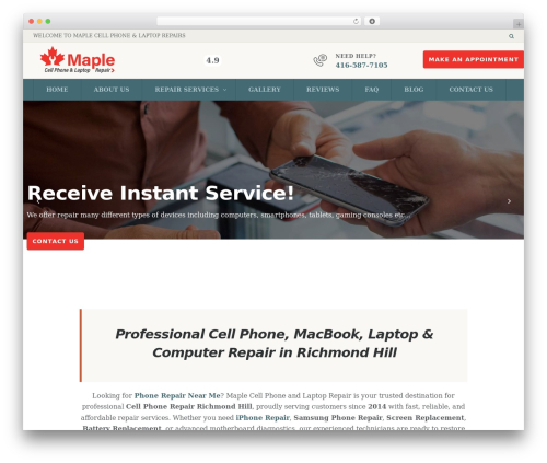 WordPress theme FixIt - maplelaptopservices.com