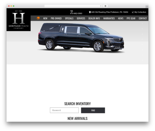 aanWordpress WordPress theme - heritagecoach.com