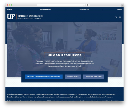 Apollo WordPress theme - hr.uflib.ufl.edu
