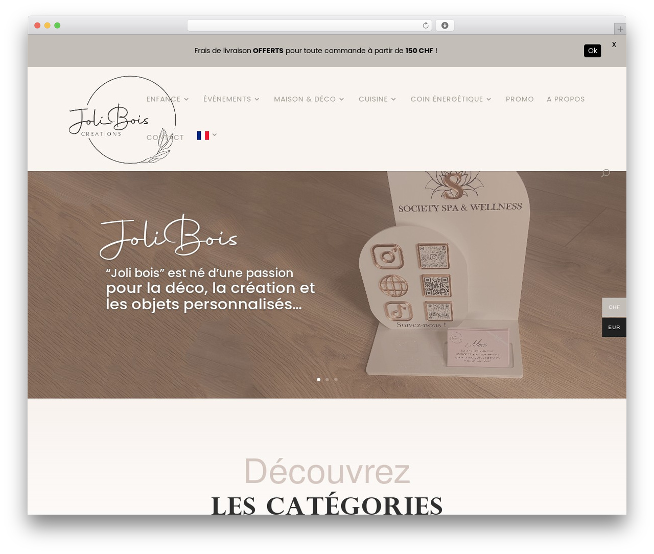 Divi theme WordPress - jolibois.ch