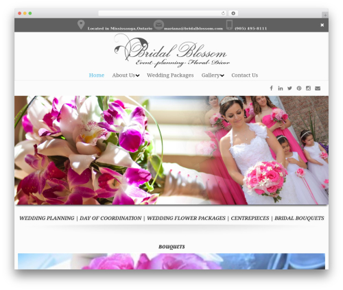 DynamiX WordPress theme - bridalblossom.com