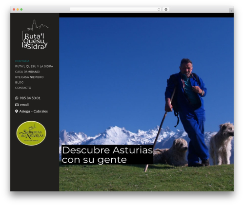 Flora WordPress theme - rutalquesuylasidra.com